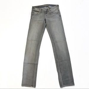 American Eagle Faded Gray Straight Leg Jeans